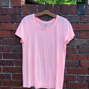 Gap Favorite Short Sleeve T Striped Apricot size M